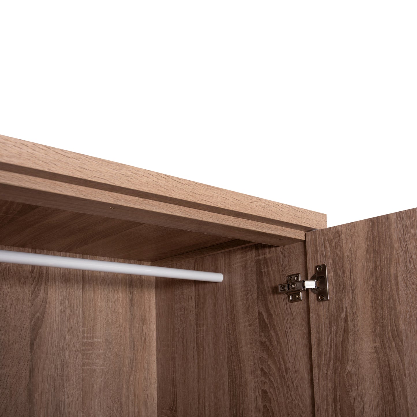 WARDROBE WITH DRAWERS REINA HM2484.11 MELAMINE IN SONAMA OAK 80x48x183Hcm.