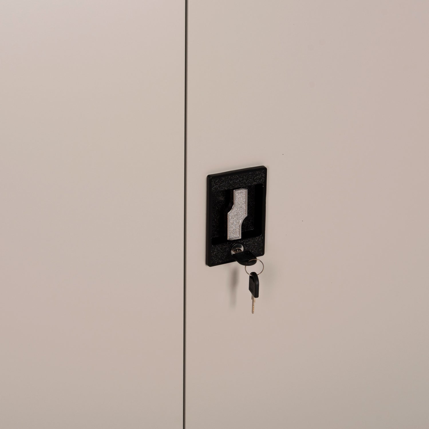 WARDROBE METALLIC HM5959.01 2-LEAF WITH 5 STORAGE SPACES LIGHT GREY 90Χ40Χ180Hcm.