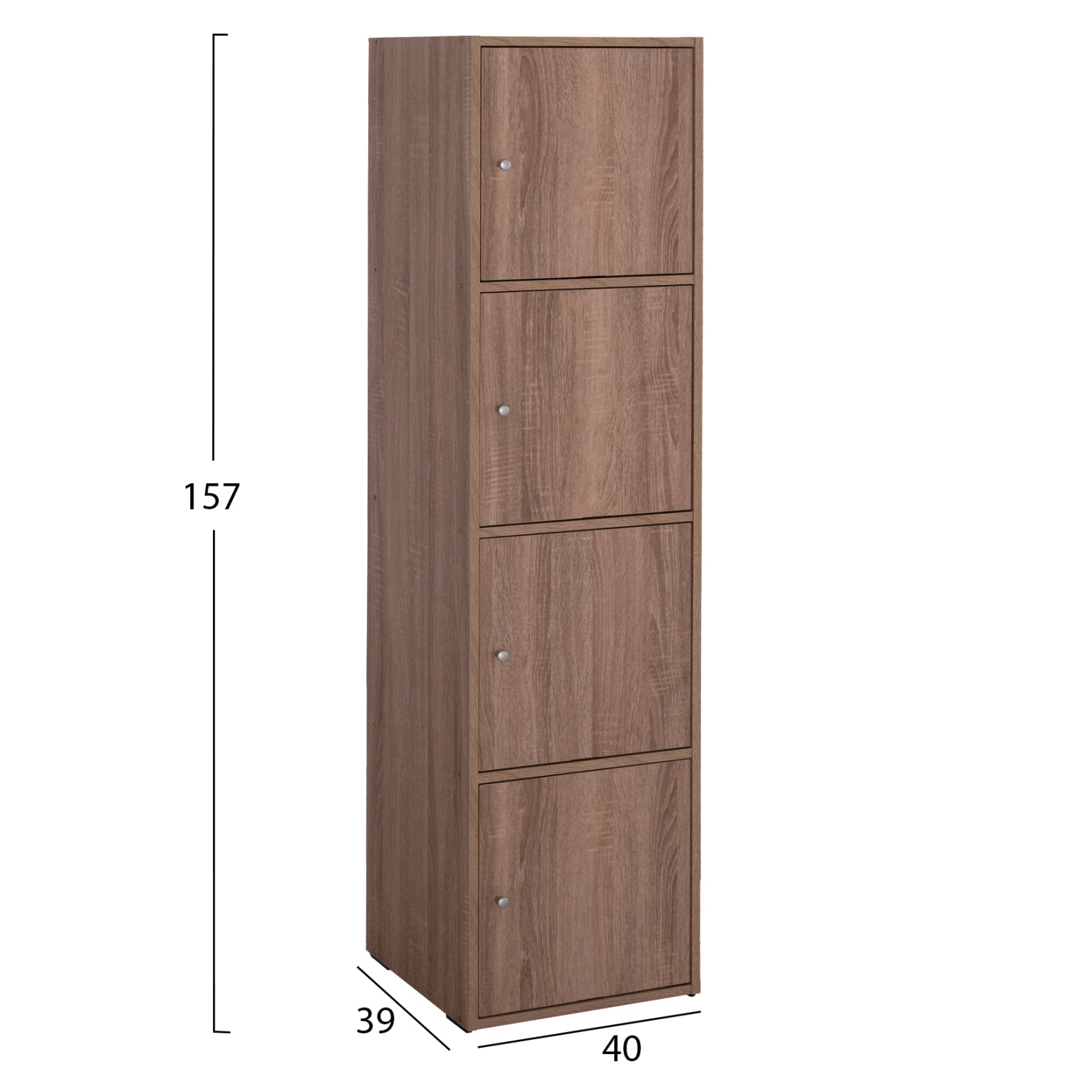 CABINET SORIANO HM9940.11 SONAMA OAK MELAMINE 40x39-41x157Hcm.