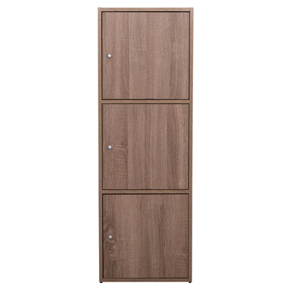 CABINET WITH 3 STORAGE SPACES SORIANO HM9939.11 SONAMA OAK MELAMINE 40x39x119Hcm.
