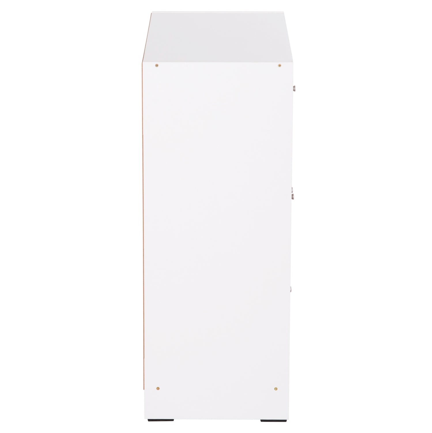 CABINET WITH 4 STORAGE SPACES MATIN HM2479.01 SONAMA OAK-WHITE MELAMINE 80x39,5x99,5Hcm.