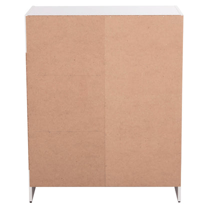 CABINET WITH 4 STORAGE SPACES MATIN HM2479.01 SONAMA OAK-WHITE MELAMINE 80x39,5x99,5Hcm.