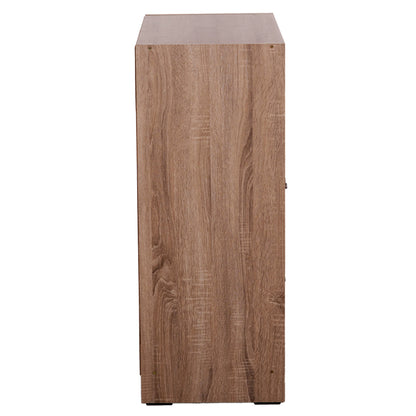 CABINET WITH 4 STORAGE SPACES MATIN HM2479.02 SONAMA OAK MELAMINE 80x39,5x99,5Hcm.