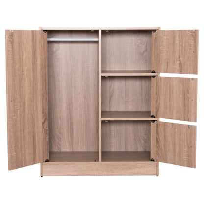 CABINET WITH 4 STORAGE SPACES MATIN HM2479.02 SONAMA OAK MELAMINE 80x39,5x99,5Hcm.