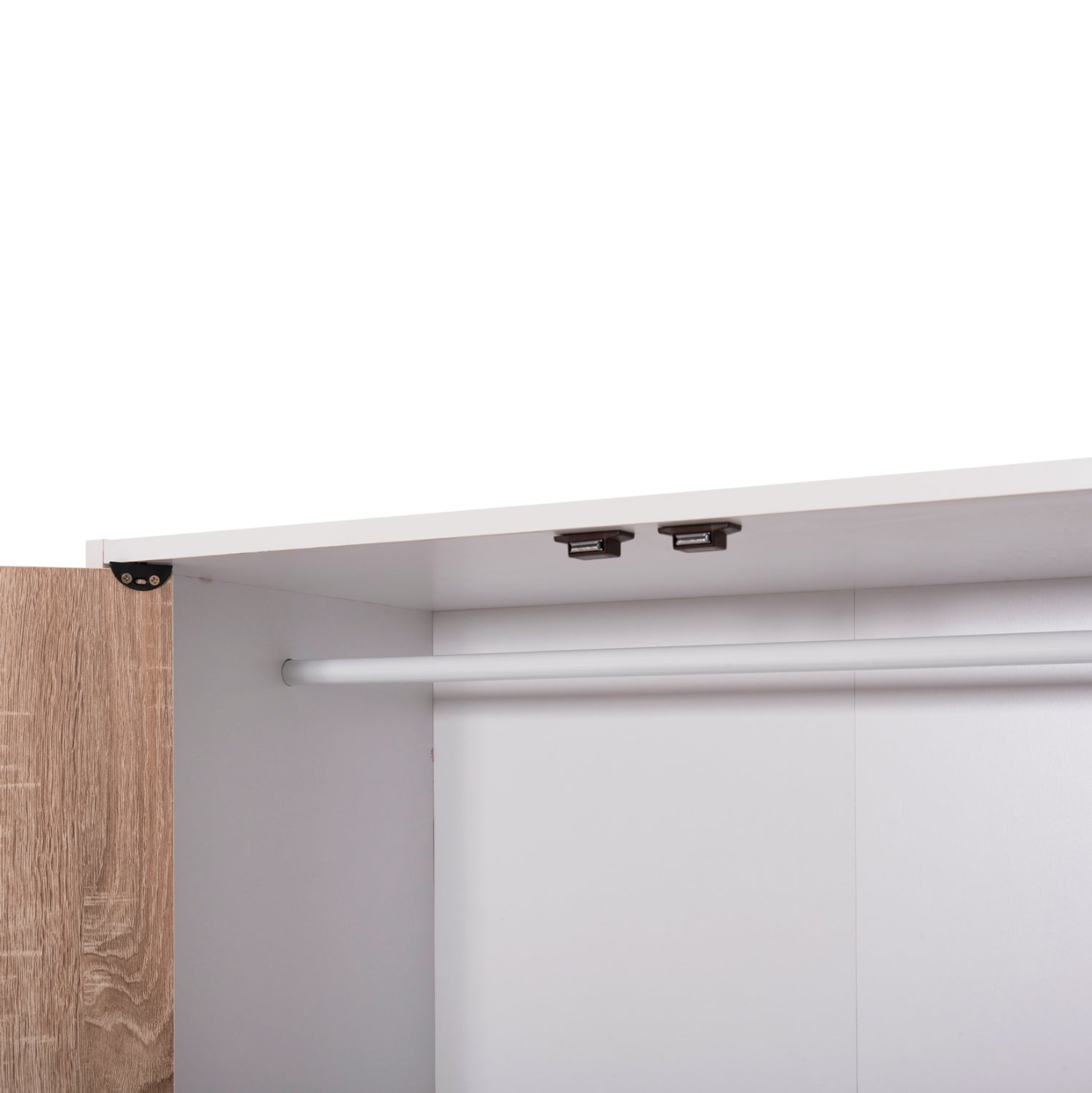 CABINET WITH 4 STORAGE SPACES MATIN HM2480.01 SONAMA OAK-WHITE MELAMINE 117x39,5x99,5Hcm.