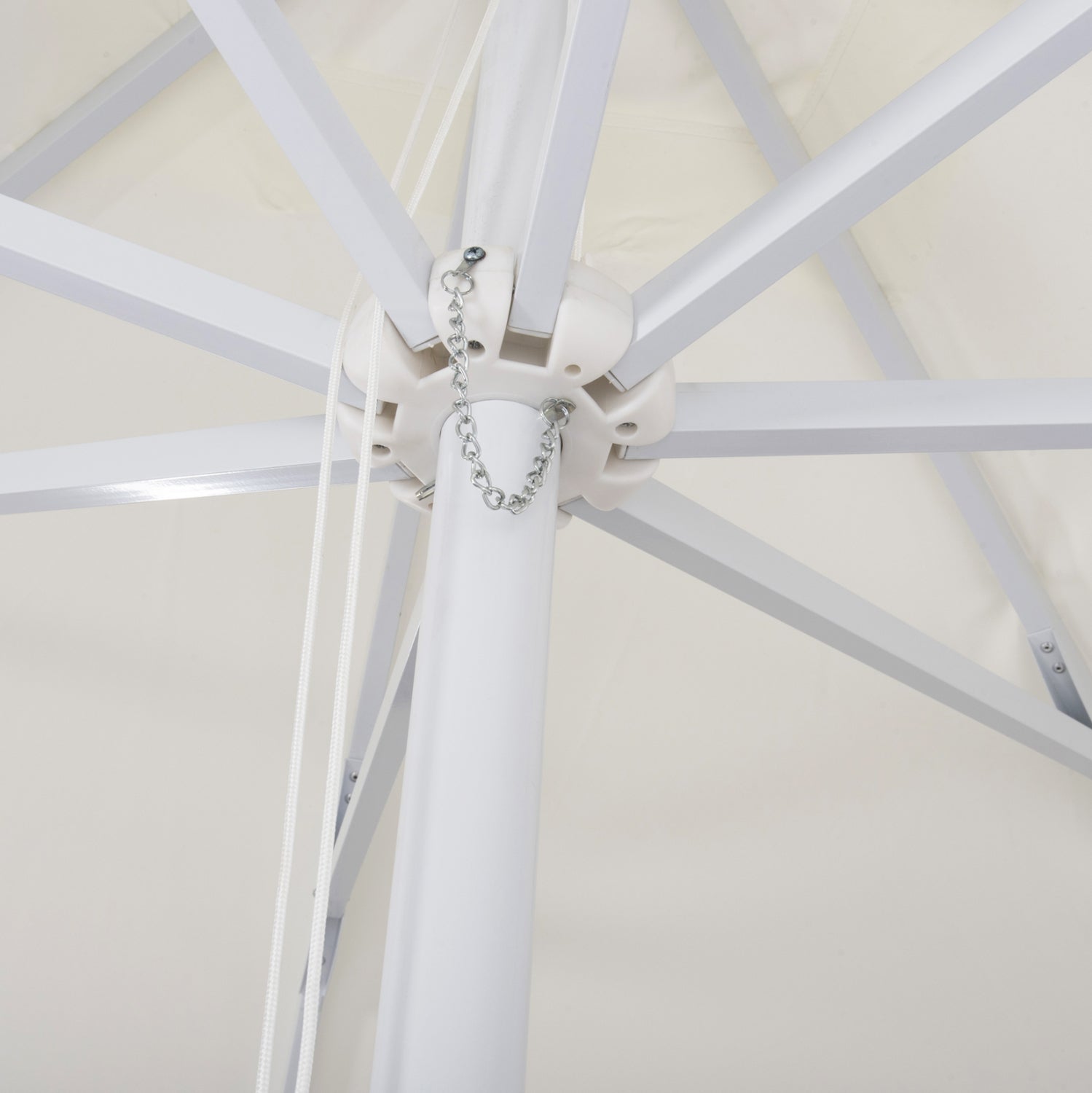 Professional Umbrella 3x3x2,83M Aluminum with cloth in beige color HM6026.01