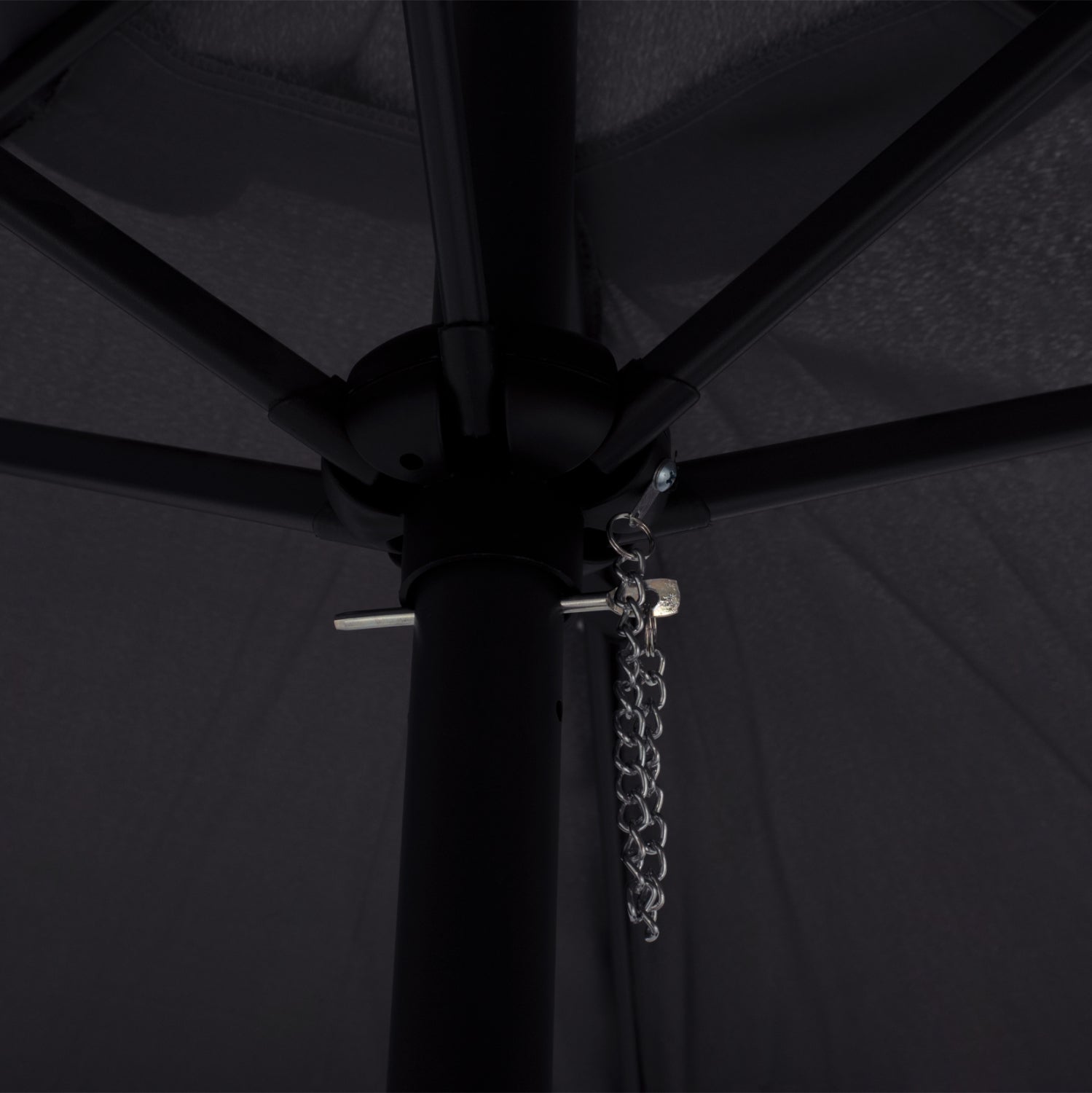 ALUMINUM UMBRELLA 2.50M WITH 6 RADIES GRAY CLOTH HM6030.10