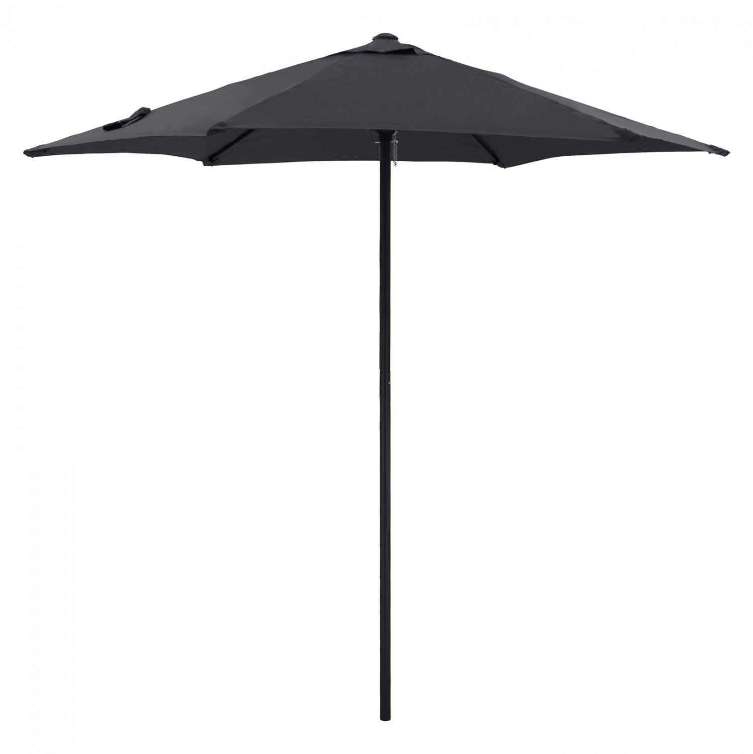 ALUMINUM UMBRELLA 2.50M WITH 6 RADIES GRAY CLOTH HM6030.10