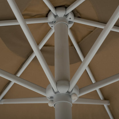 ALUMINUM UMBRELLA Φ3Μ HM6003.02 MOKA WITH ELEVATOR