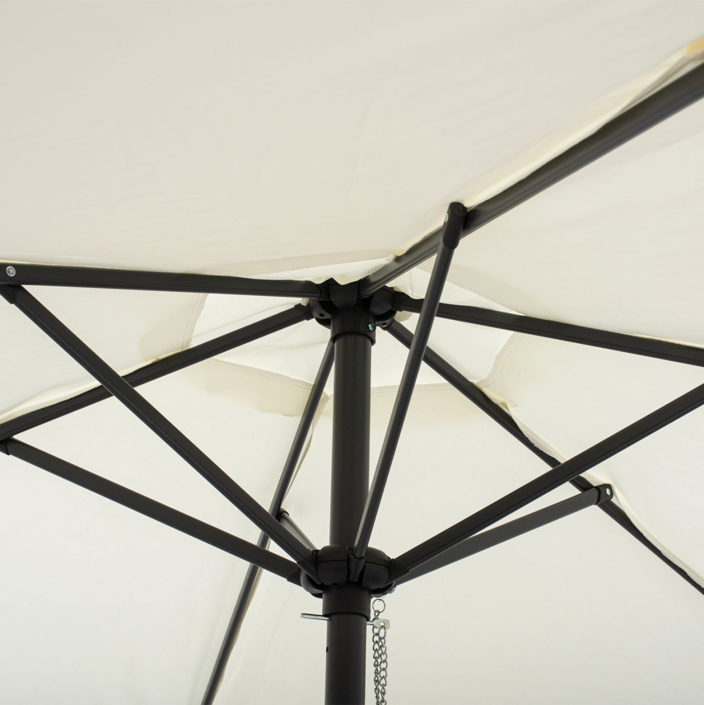 ALUMINUM UMBRELLA HM6030.02 ECRU- GRAY Φ250x236 cm.