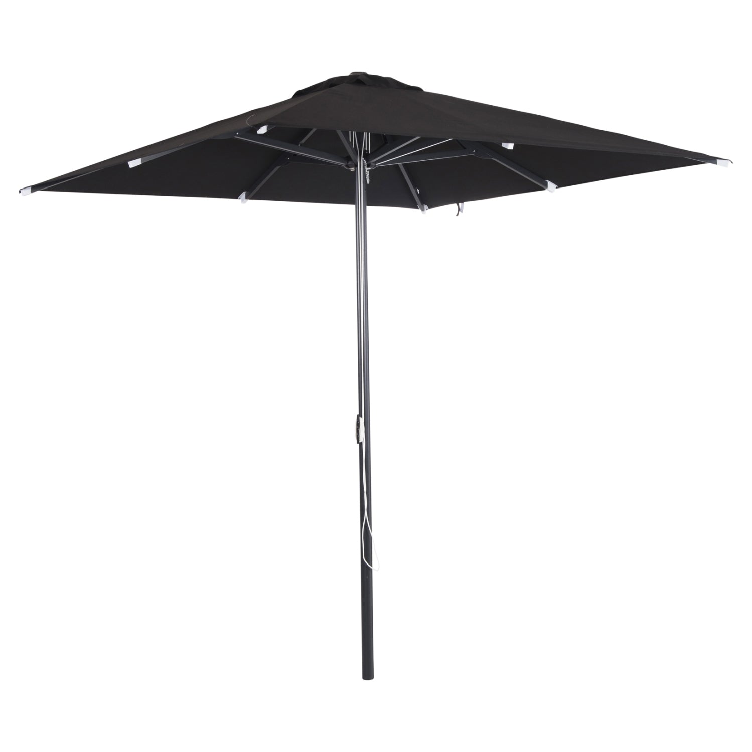 Professional Umbrella ALU 2.20x2.20 Black Fabric Acrylic 8rays HM6013.03