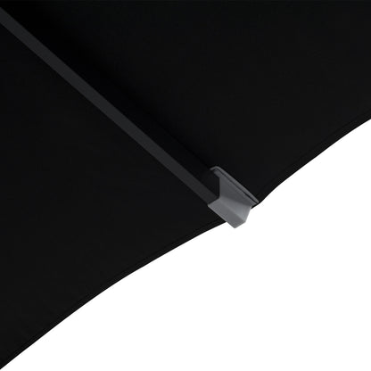 PROFESSIONAL 3x3x2,83M ALUMINUM UMBRELLA WITH ACRYLIC CLOTH IN BLACK SHADE HM6026.03