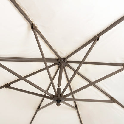 Umbrella SHADER Alu 3x3 360 degree with grey fabric HM6025.01