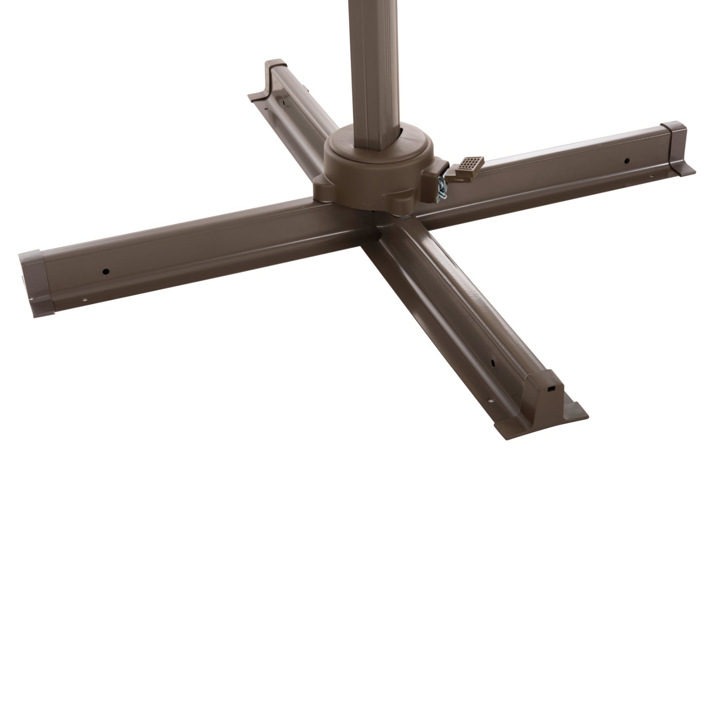 Umbrella SHADER Alu 3x3 360 degree with grey fabric HM6025.01