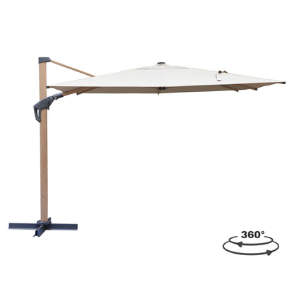 UMBRELLA JAVANTE HM6620.02 HEAT TRANSFER ALUMINUM--BEIGE SHADE 300x400x263Hcm.
