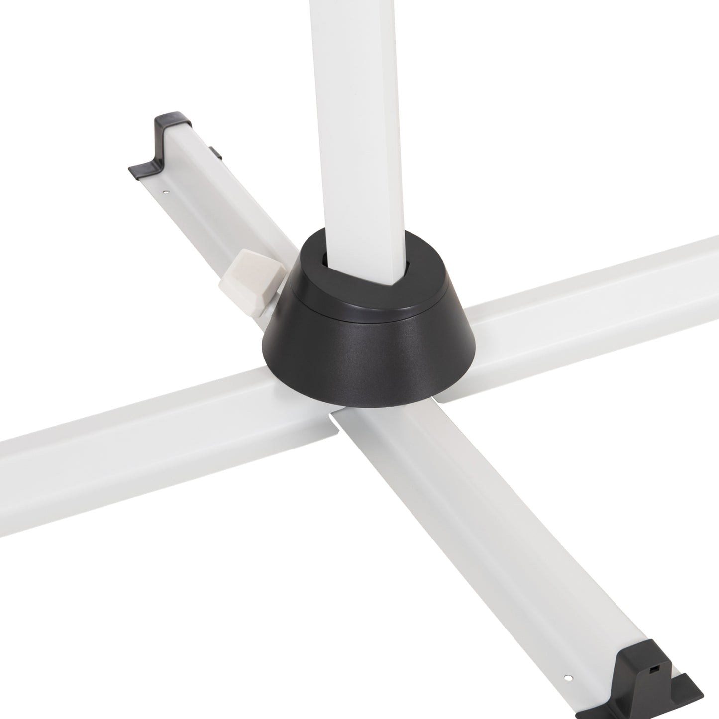 POOLSIDE UMBRELLA JAVANTE HM6623.02 WHITE ALUMINUM & SHADE 2.7x2.7x2.7Hcm.