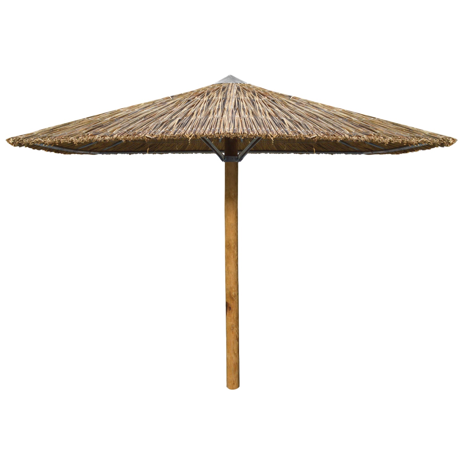 Straw Umbrella 2.5x2.5 with pine pole HM5410