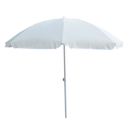 Umbrella for the beach Fiberglass Rays 2m HM6015.01 White