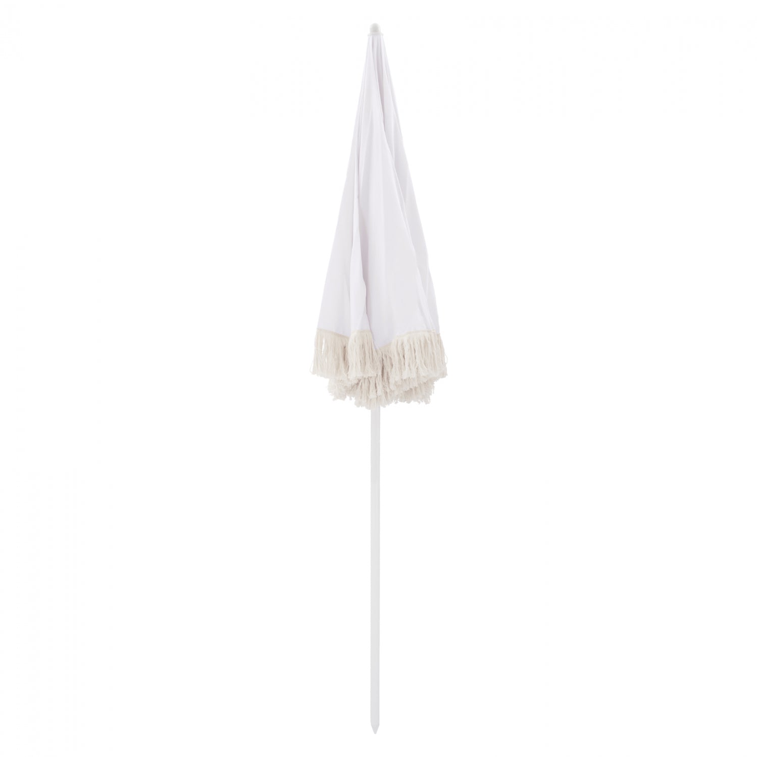 BEACH UMBRELLA WITH BEIGE MACRAME FRICTIONS HM5775.01 8 RADIAS Φ180Χ200m.