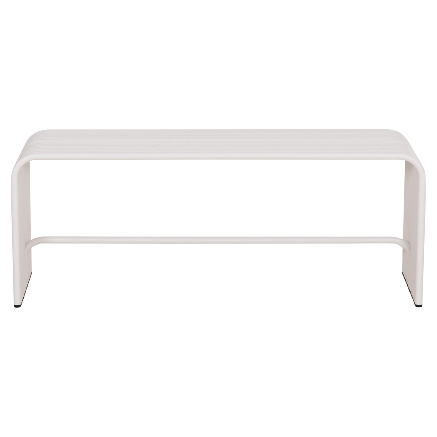 BENCH 2-SEATER SERIES INTREPID HM6327.02 ALUMINUM IN WHITE 109,5x37x42Hcm.