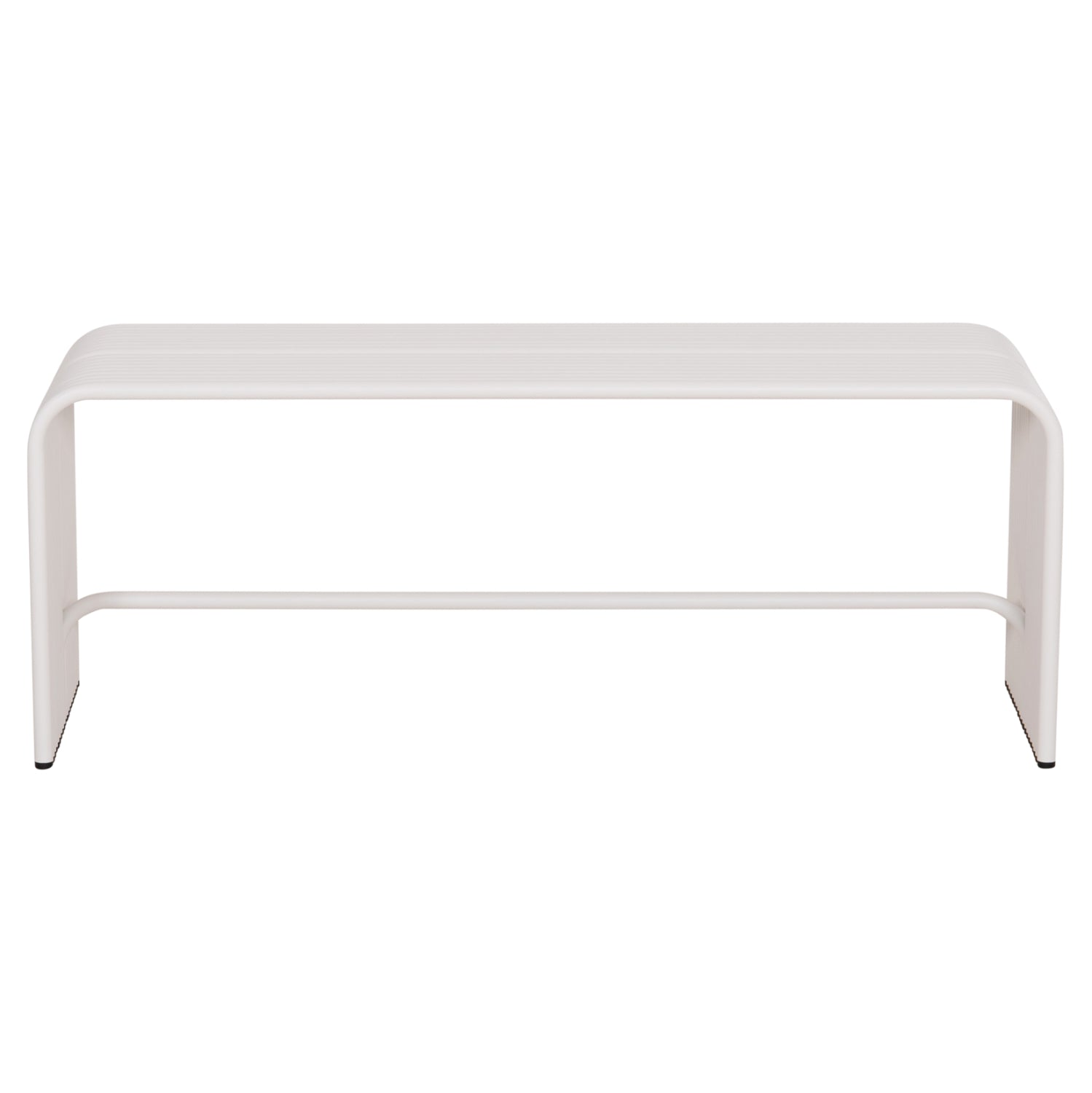 BENCH 2-SEATER SERIES INTREPID HM6327.02 ALUMINUM IN WHITE 109,5x37x42Hcm.