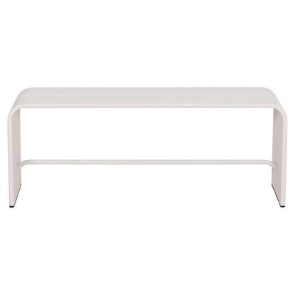 BENCH 2-SEATER SERIES INTREPID HM6327.02 ALUMINUM IN WHITE 109,5x37x42Hcm.
