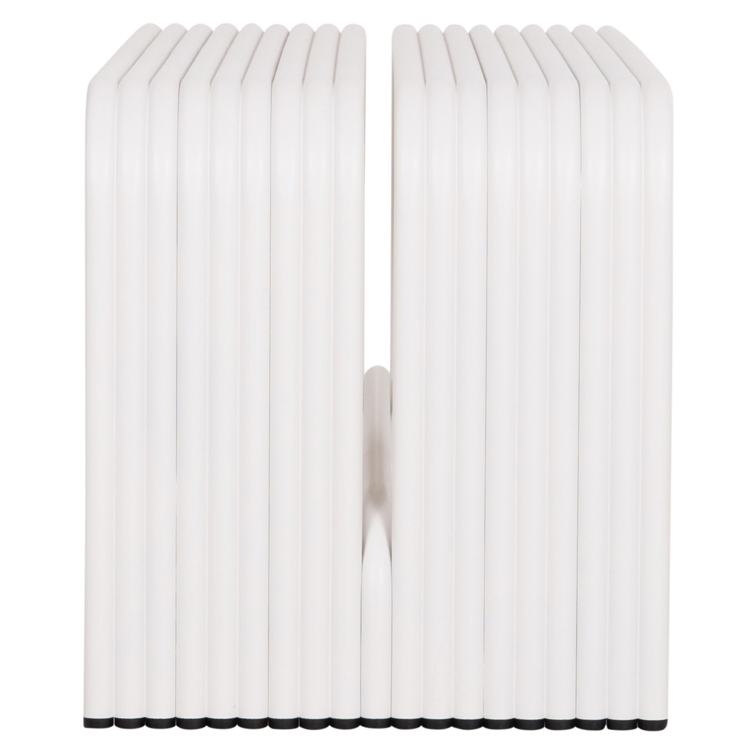 BENCH 2-SEATER SERIES INTREPID HM6327.02 ALUMINUM IN WHITE 109,5x37x42Hcm.