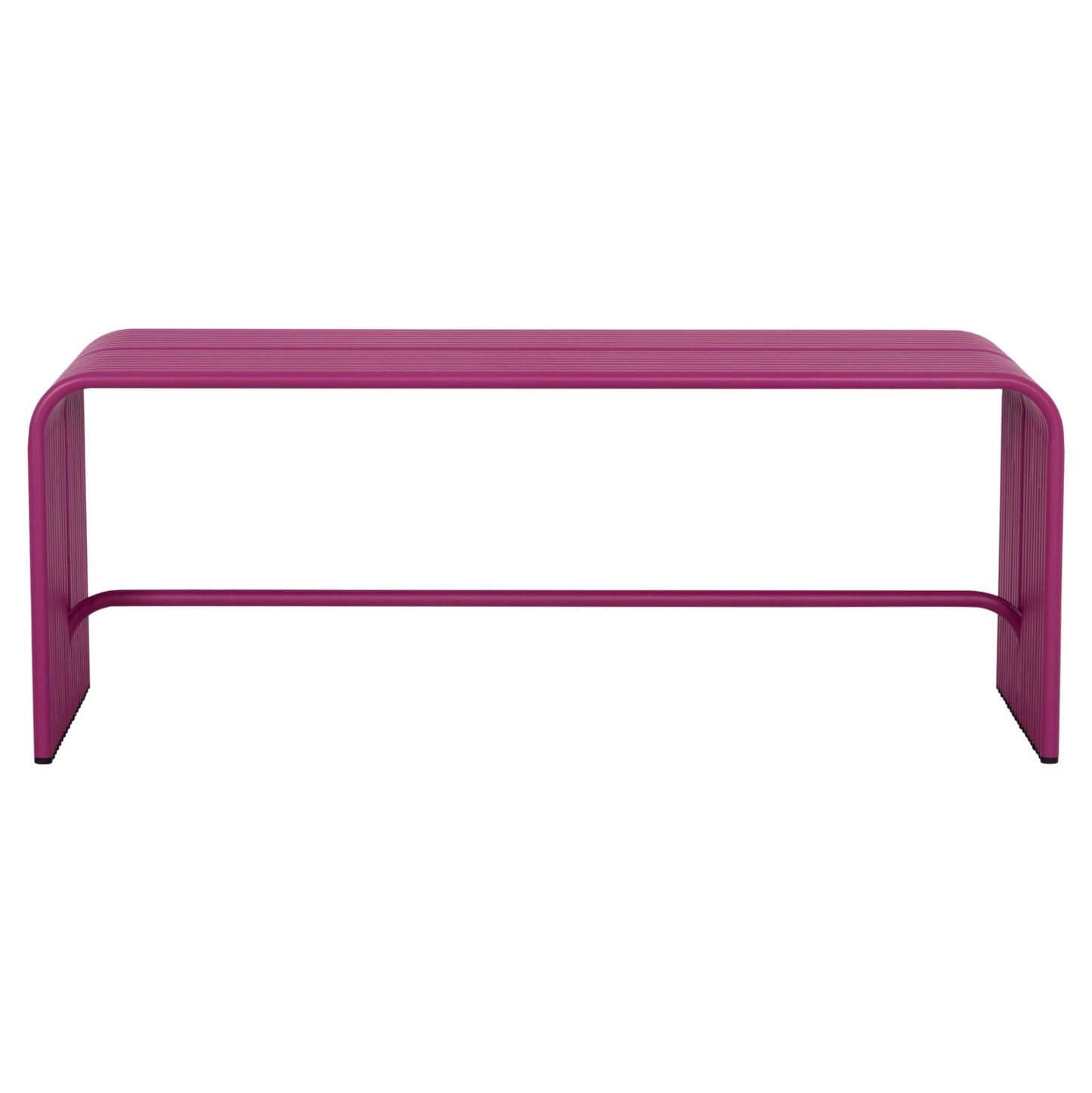 BENCH 2-SEATER SERIES INTREPID HM6327.05 ALUMINUM IN PURPLE COLOR 109,5x37x42Hcm.