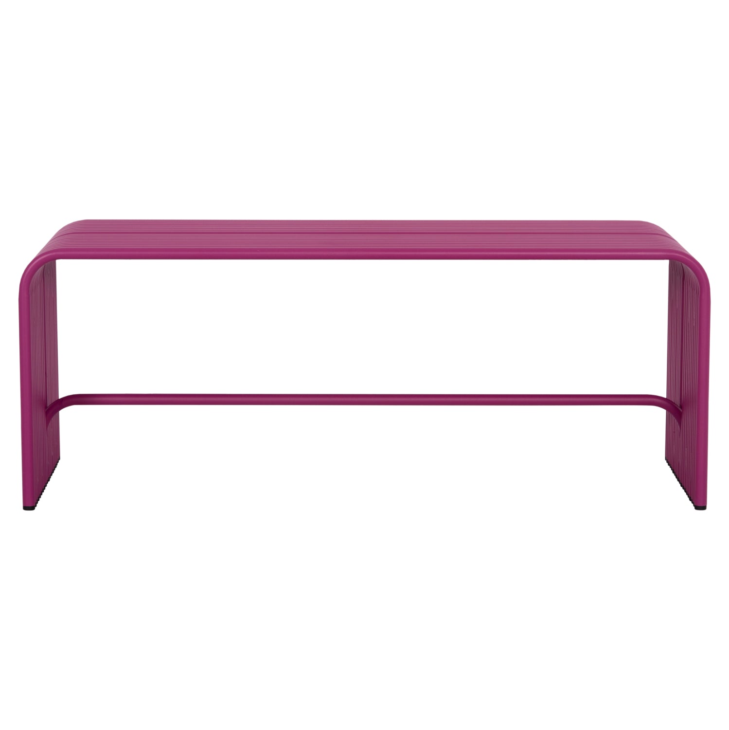 BENCH 2-SEATER SERIES INTREPID HM6327.05 ALUMINUM IN PURPLE COLOR 109,5x37x42Hcm.