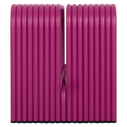 BENCH 2-SEATER SERIES INTREPID HM6327.05 ALUMINUM IN PURPLE COLOR 109,5x37x42Hcm.