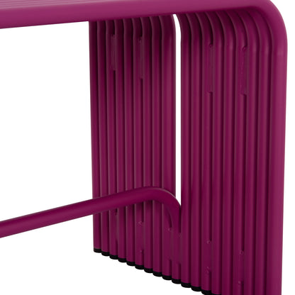 BENCH 2-SEATER SERIES INTREPID HM6327.05 ALUMINUM IN PURPLE COLOR 109,5x37x42Hcm.