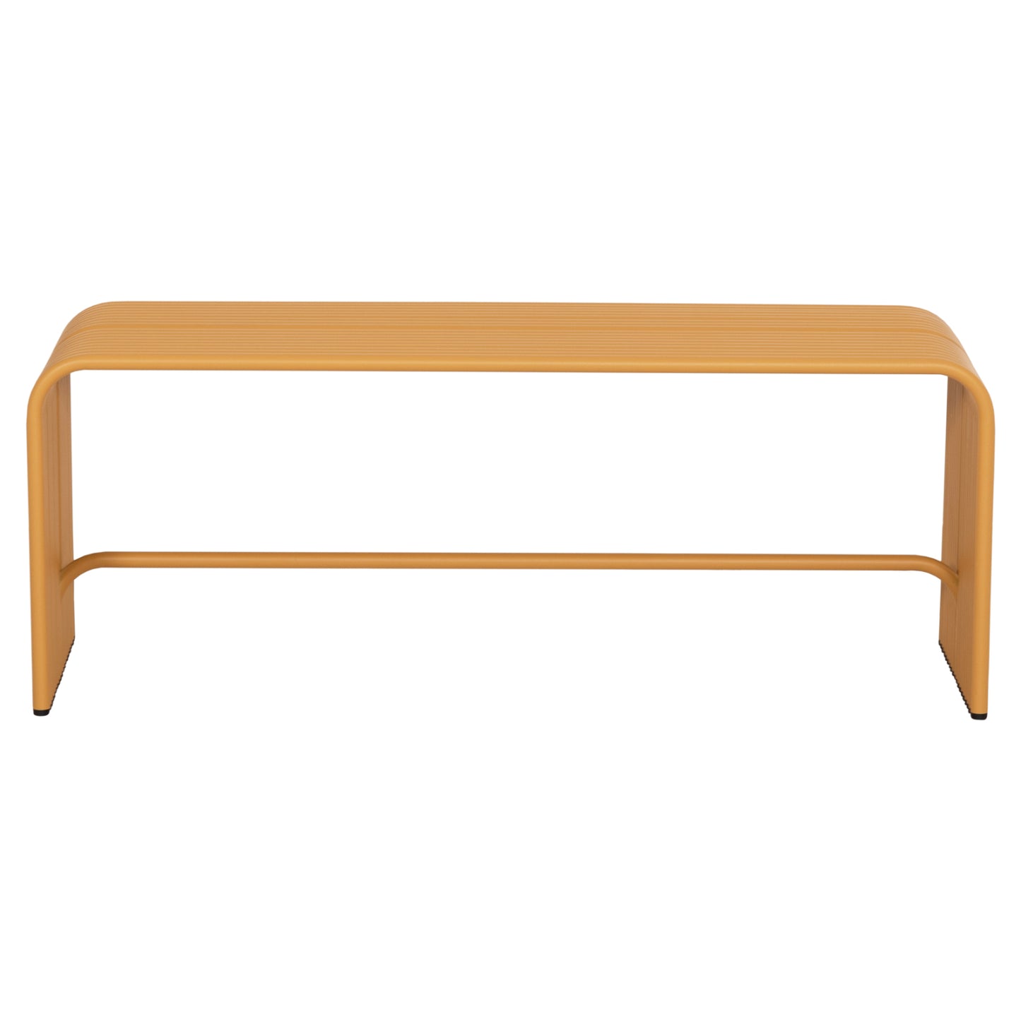 BENCH 2-SEATER SERIES INTREPID HM6327.06 ALUMINUM IN YELLOW COLOR 109,5x37x42Hcm.
