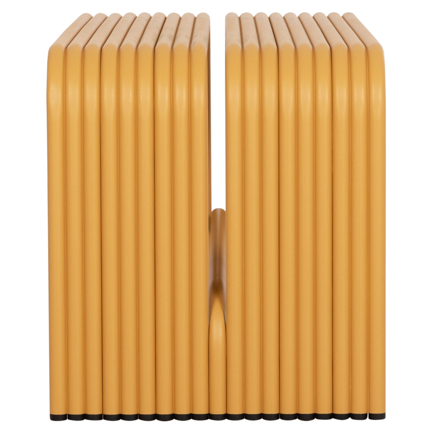 BENCH 2-SEATER SERIES INTREPID HM6327.06 ALUMINUM IN YELLOW COLOR 109,5x37x42Hcm.