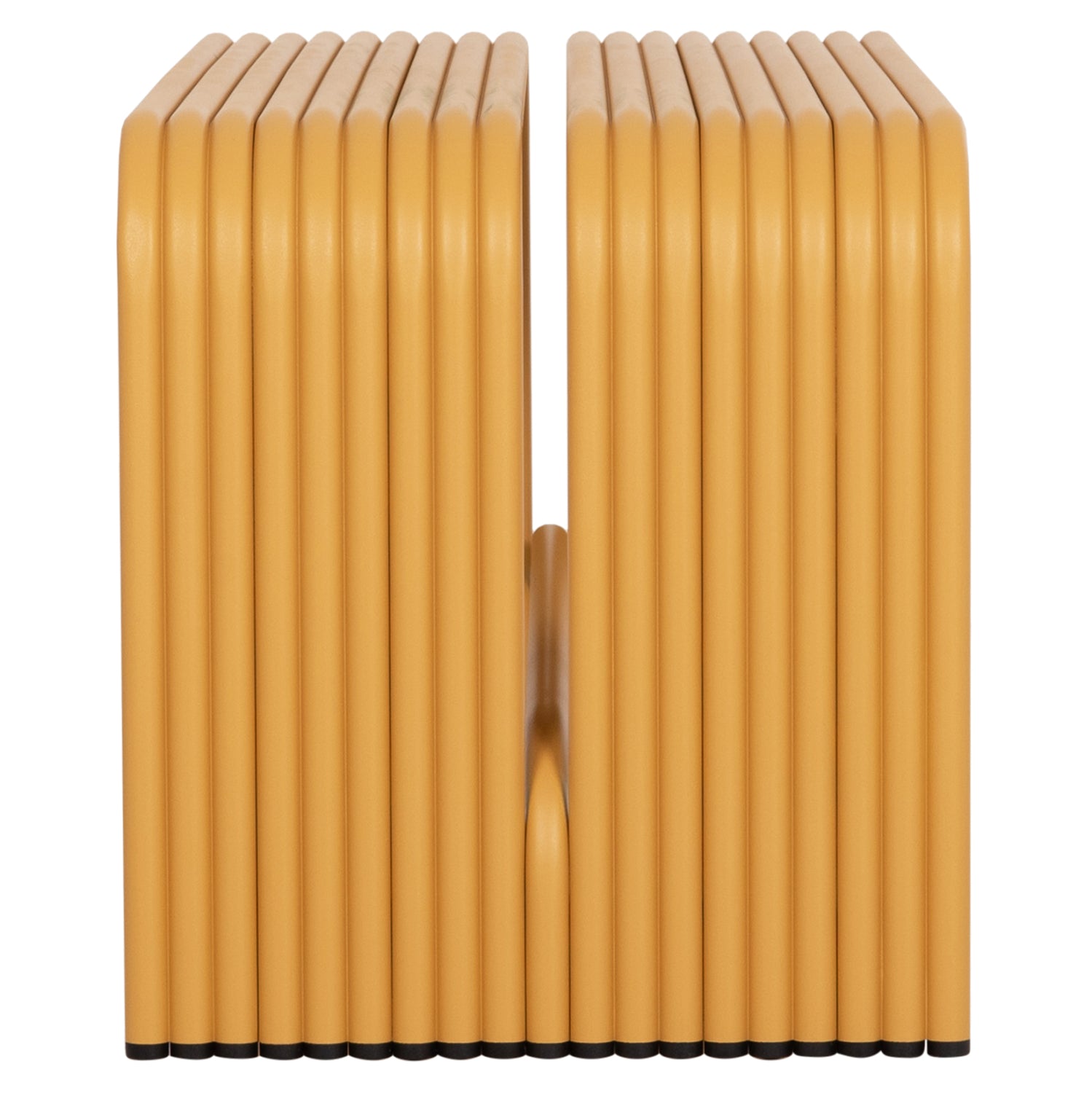 BENCH 2-SEATER SERIES INTREPID HM6327.06 ALUMINUM IN YELLOW COLOR 109,5x37x42Hcm.