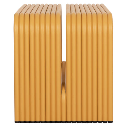 BENCH 2-SEATER SERIES INTREPID HM6327.06 ALUMINUM IN YELLOW COLOR 109,5x37x42Hcm.