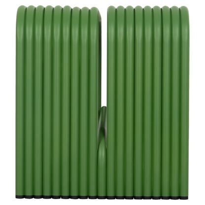 BENCH 2-SEATER SERIES INTREPID HM6327.07 ALUMINUM IN GREEN COLOR 109,5x37x42Hcm.
