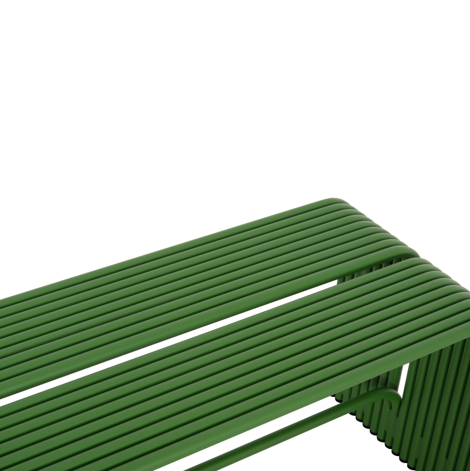 BENCH 2-SEATER SERIES INTREPID HM6327.07 ALUMINUM IN GREEN COLOR 109,5x37x42Hcm.