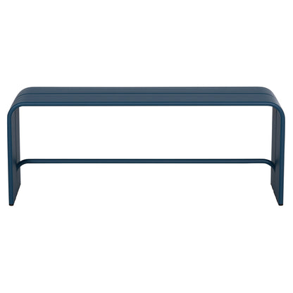BENCH 2-SEATER SERIES INTREPID HM6327.08 ALUMINUM IN BLUE 109,5x37x42Hcm.