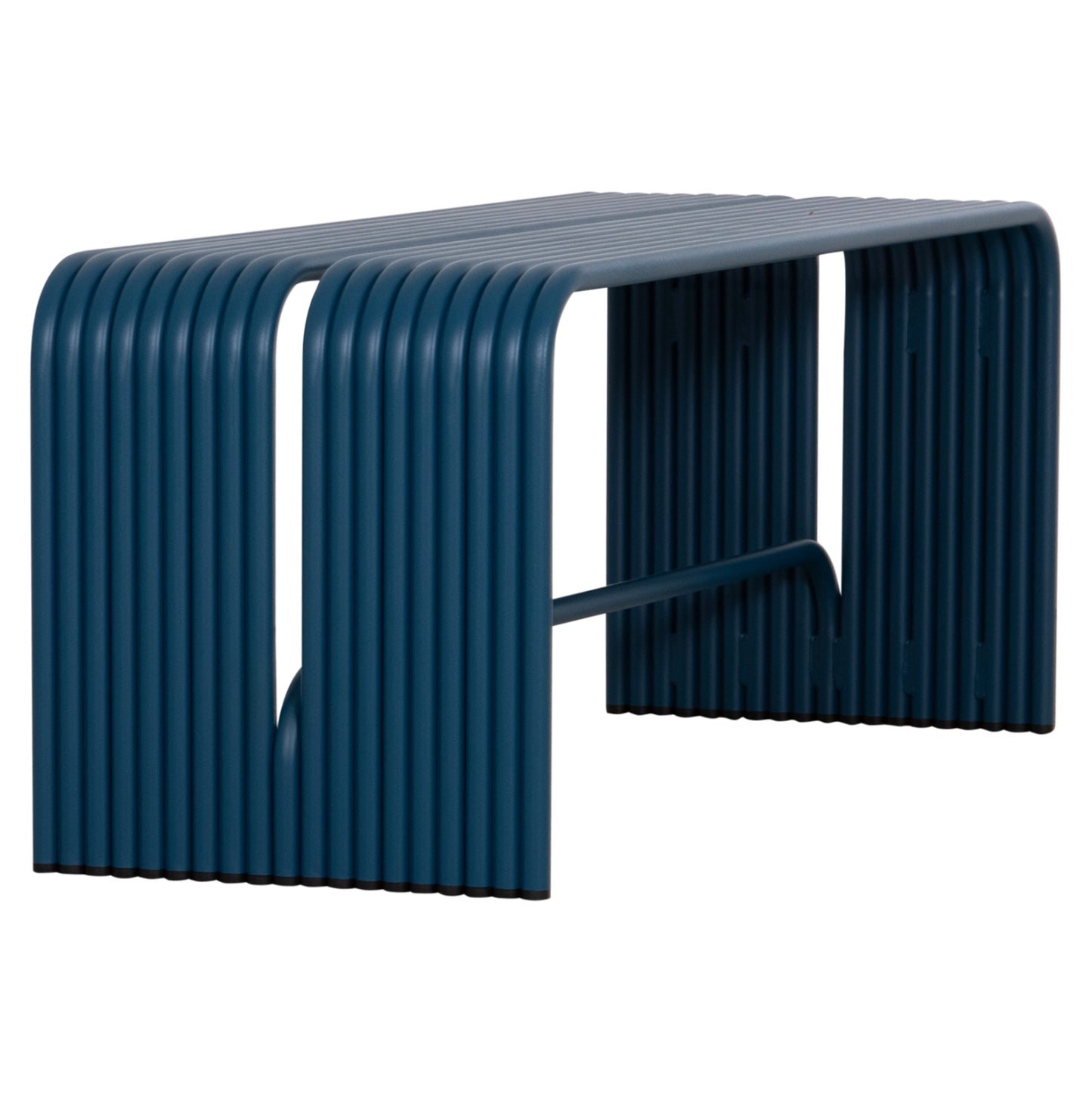 BENCH 2-SEATER SERIES INTREPID HM6327.08 ALUMINUM IN BLUE 109,5x37x42Hcm.