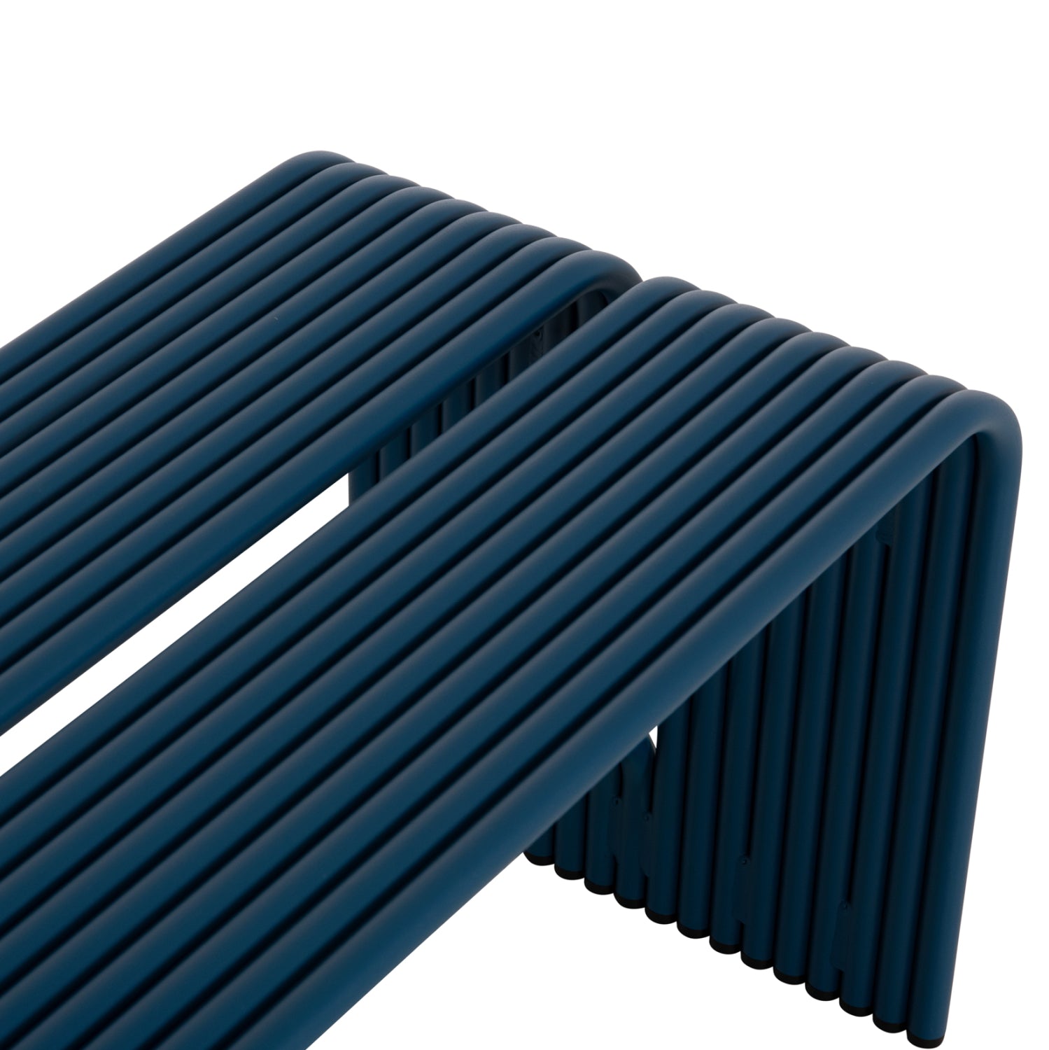 BENCH 2-SEATER SERIES INTREPID HM6327.08 ALUMINUM IN BLUE 109,5x37x42Hcm.
