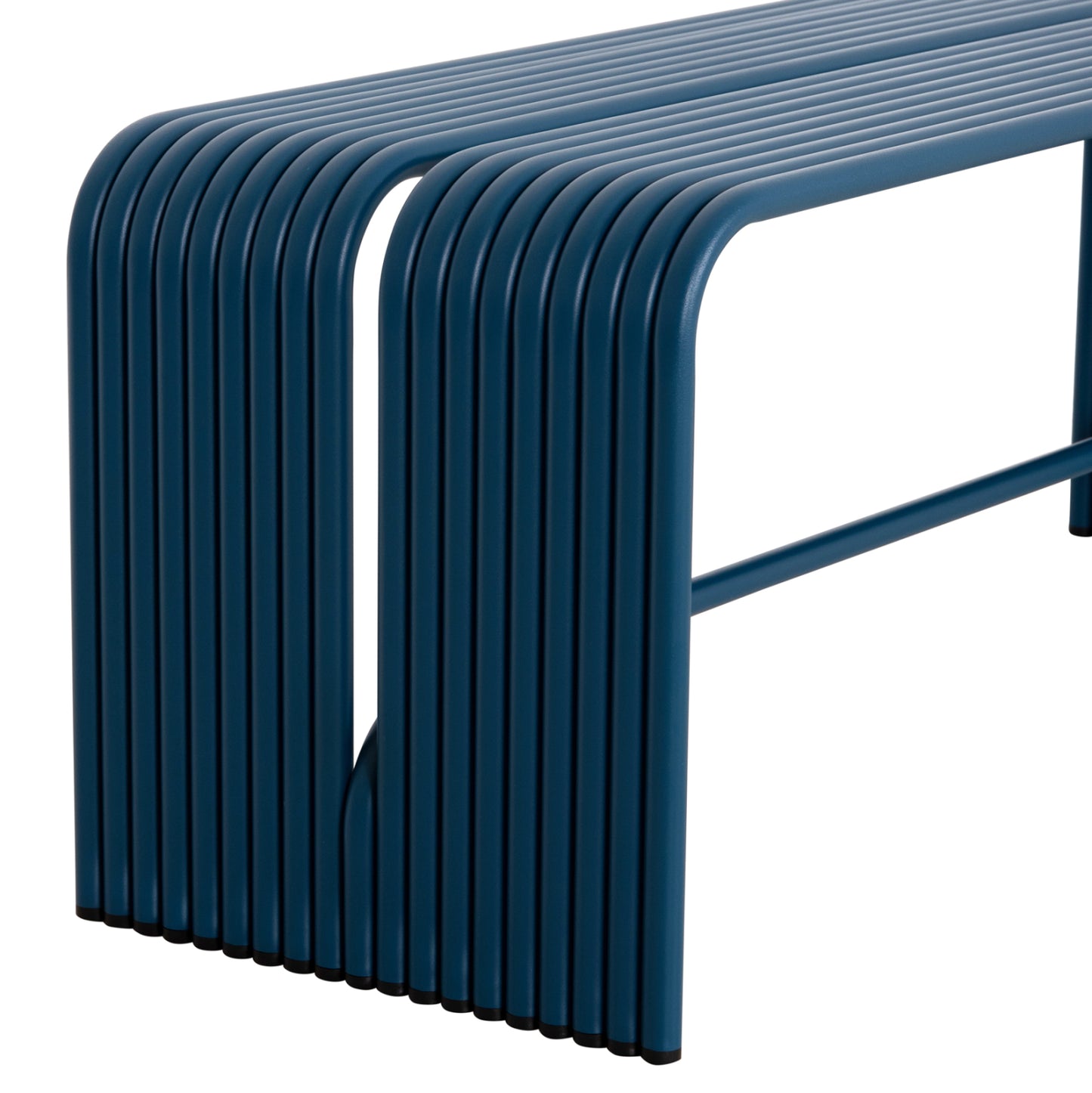 BENCH 2-SEATER SERIES INTREPID HM6327.08 ALUMINUM IN BLUE 109,5x37x42Hcm.