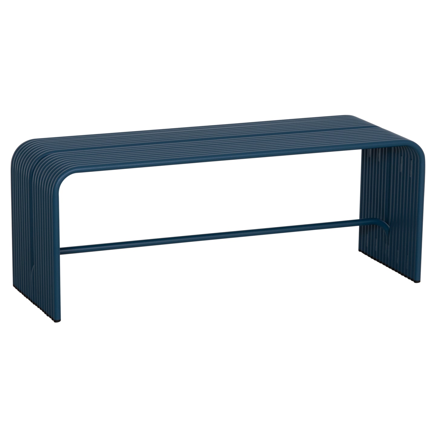 BENCH 2-SEATER SERIES INTREPID HM6327.08 ALUMINUM IN BLUE 109,5x37x42Hcm.