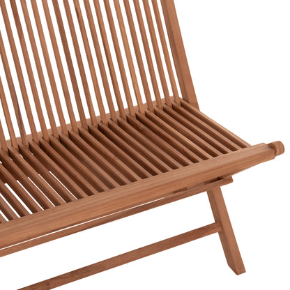 BENCH KENDALL HM18128 FOLDABLE MADE OF TEAK WOOD IN NATURAL COLOR 100x47x89Hcm.