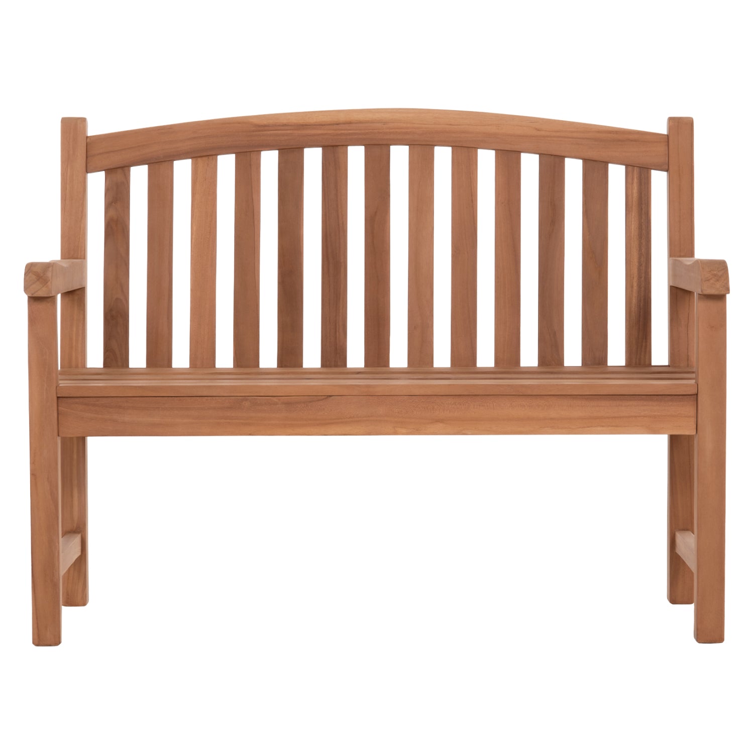OUTDOOR 2-SEATER BENCH ELENA HM6651 TEAK WOOD--NATURAL COLOR 120x60x95Hcm.