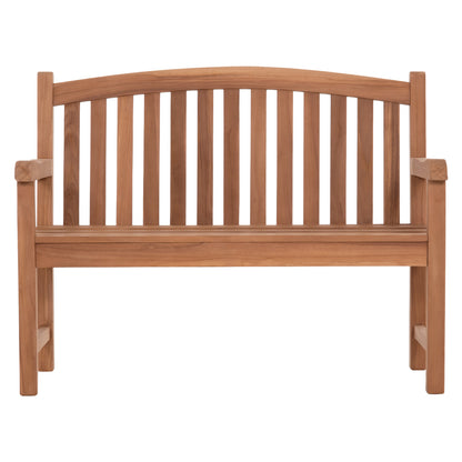 OUTDOOR 2-SEATER BENCH ELENA HM6651 TEAK WOOD--NATURAL COLOR 120x60x95Hcm.