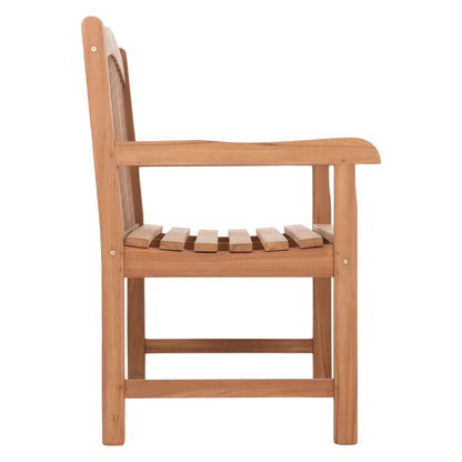 OUTDOOR 2-SEATER BENCH ELENA HM6651 TEAK WOOD--NATURAL COLOR 120x60x95Hcm.