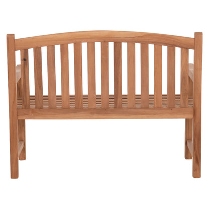 OUTDOOR 2-SEATER BENCH ELENA HM6651 TEAK WOOD--NATURAL COLOR 120x60x95Hcm.