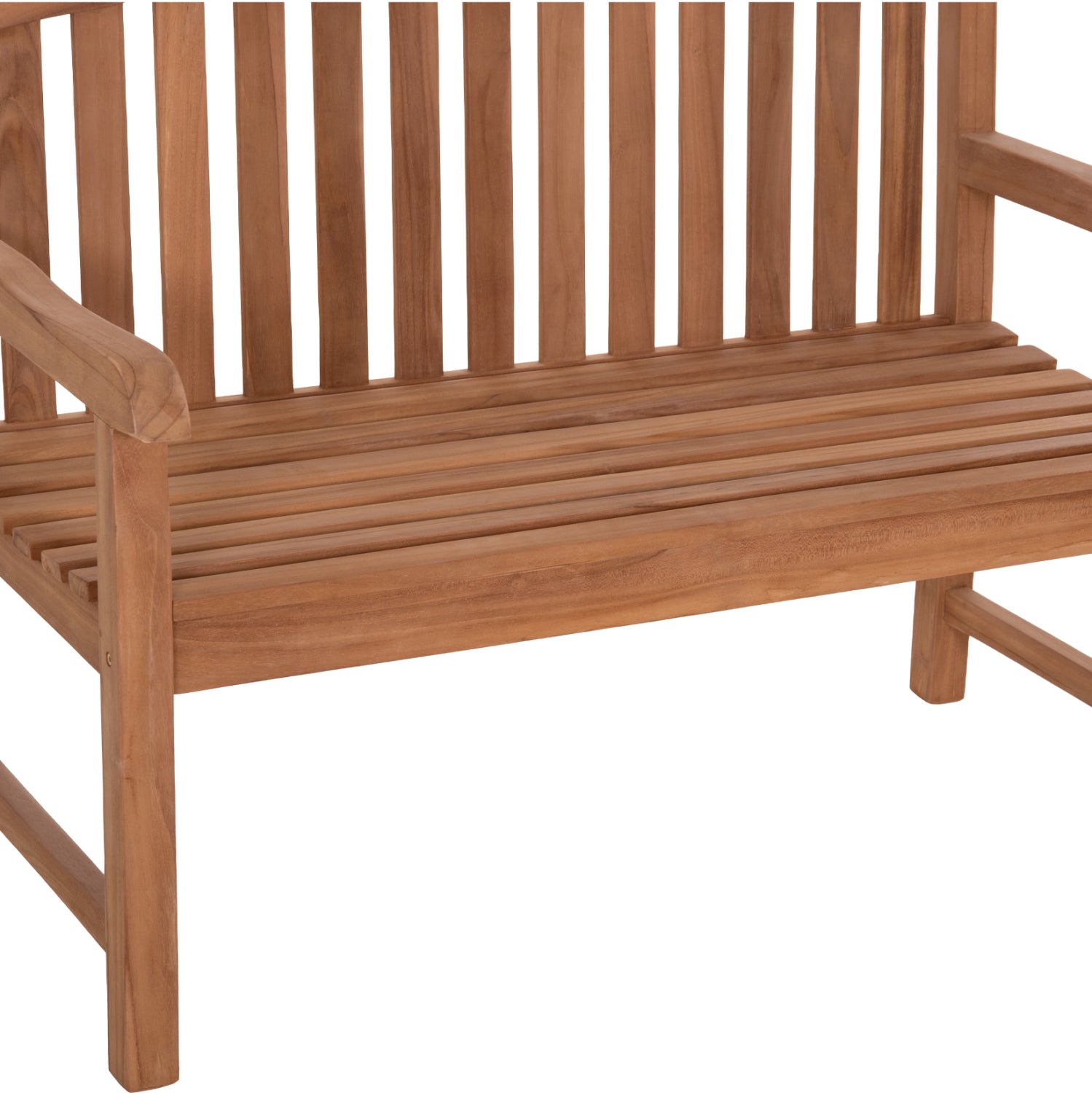 OUTDOOR 2-SEATER BENCH ELENA HM6651 TEAK WOOD--NATURAL COLOR 120x60x95Hcm.