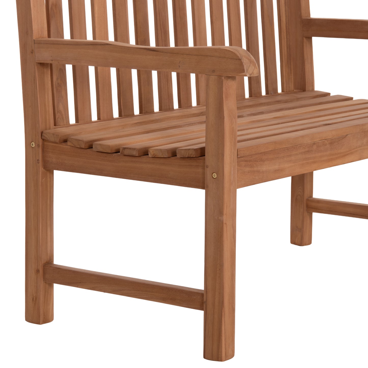 OUTDOOR 2-SEATER BENCH ELENA HM6651 TEAK WOOD--NATURAL COLOR 120x60x95Hcm.
