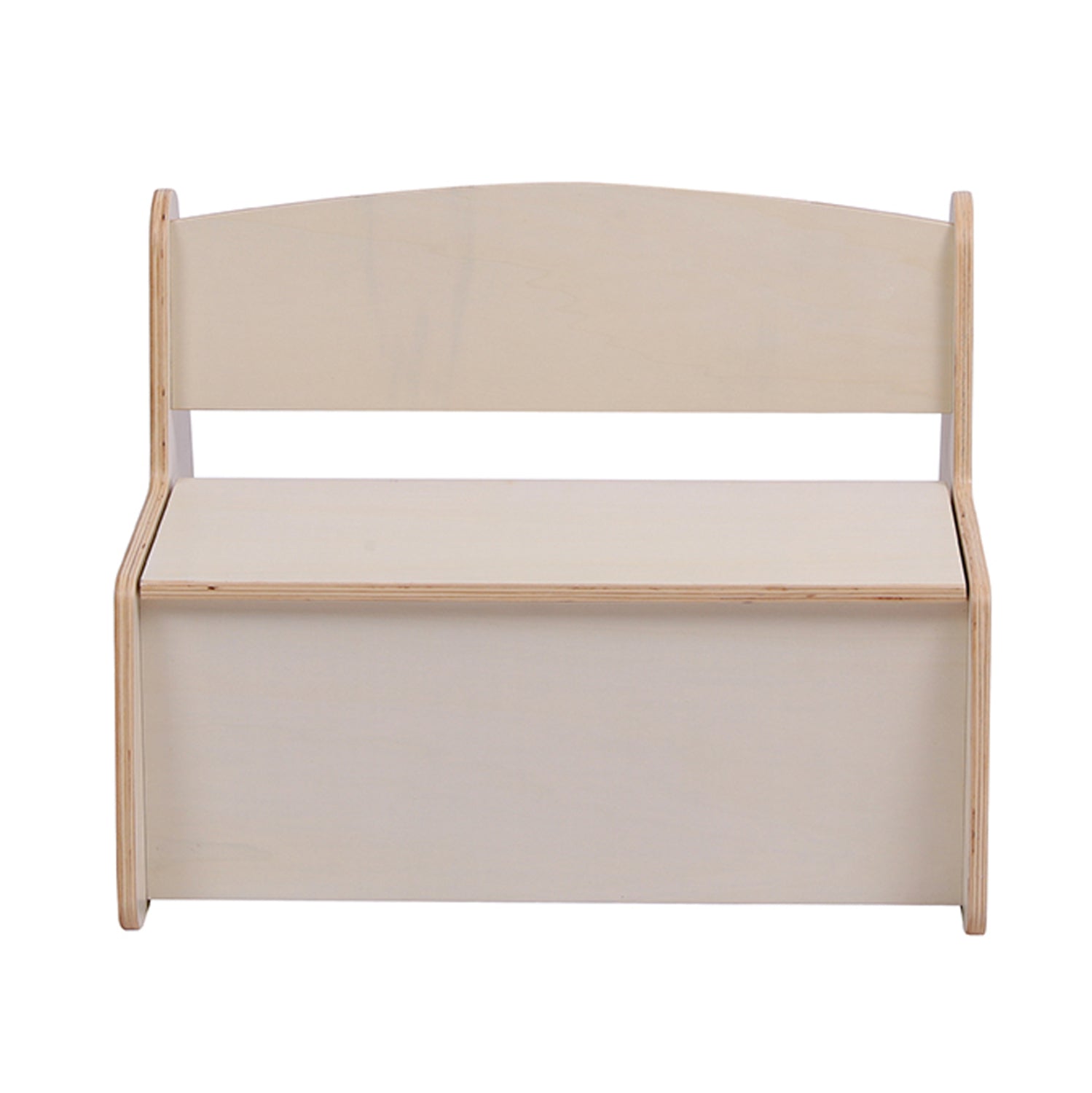 KIDS' BENCH WITH STORAGE RICKI HM18342.01 MDF & PLYWOOD IN NATURAL/CREAM 63x43x47Hcm.